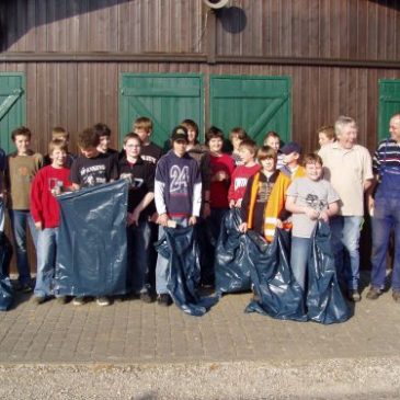 Jugendabteilung hält seit 2004 alljährlich „Frühjahrsputz“ in der Gemeinde Waldfeucht